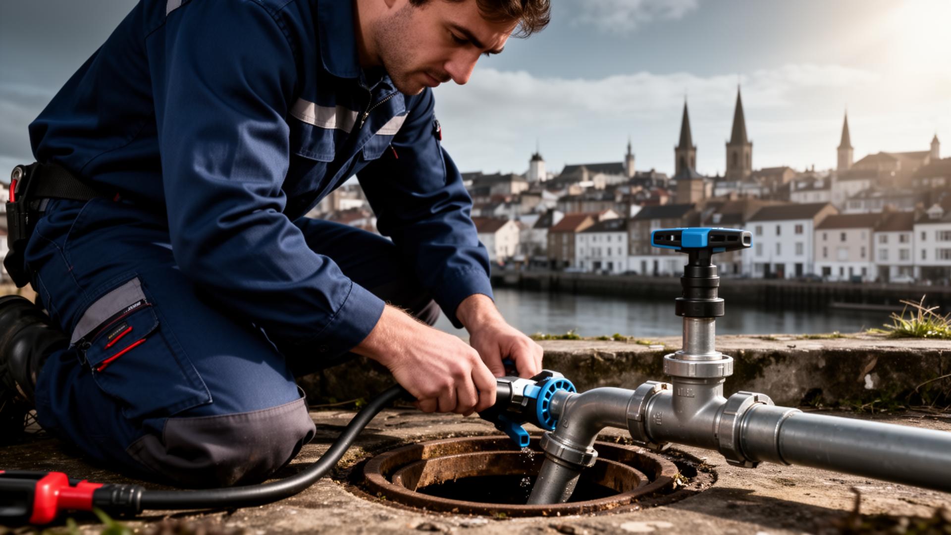 Professional drainage engineer working in Portsmouth